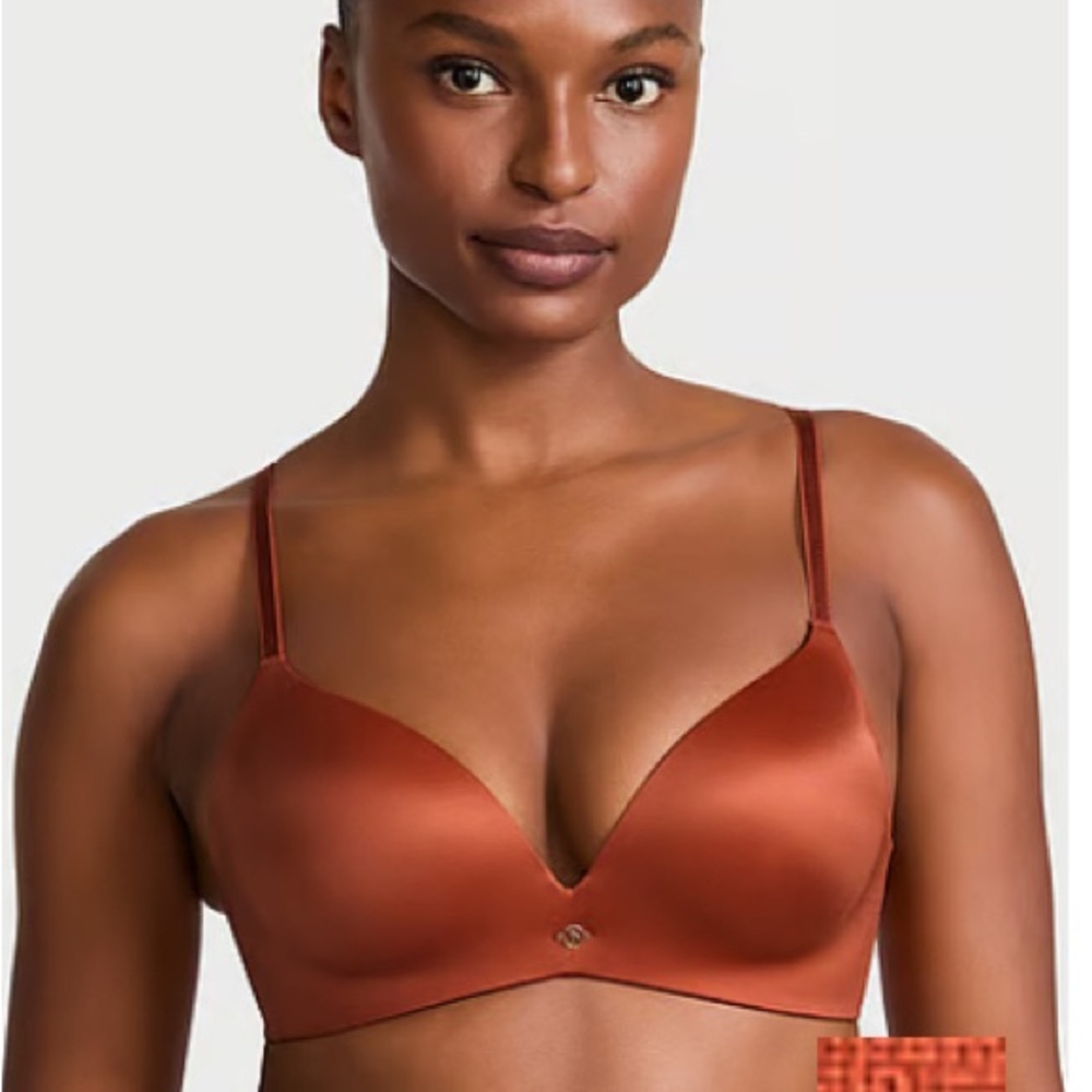 NWTVictoria's Secret So Obsessed Smooth Wireless Push-Up Bra in Gingerbread 32AA
